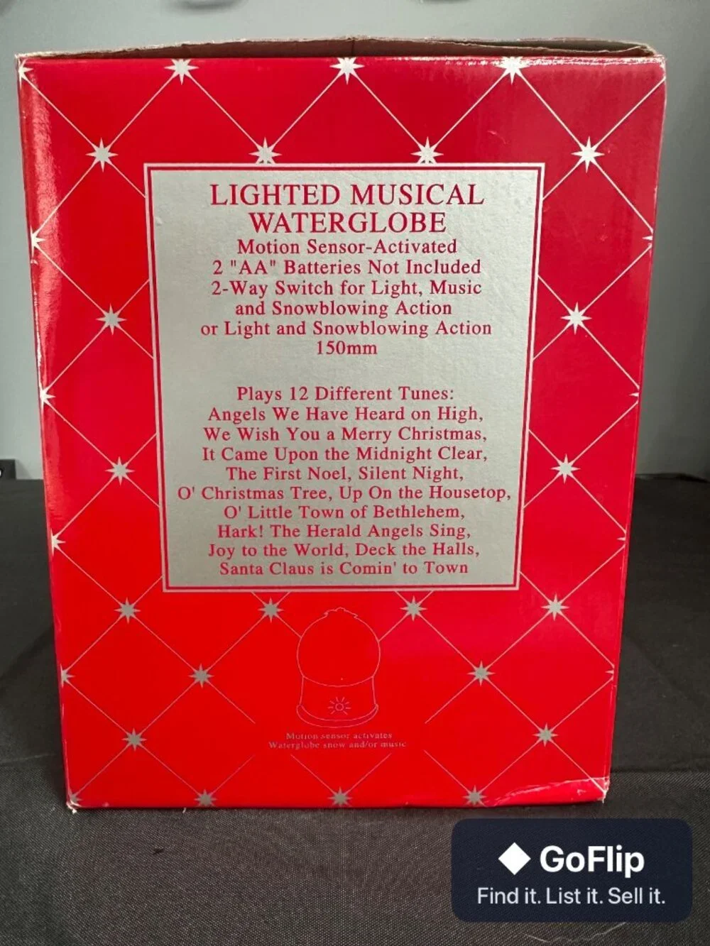 HOME FOR THE HOLIDAYS Lighted Musical Waterglobe